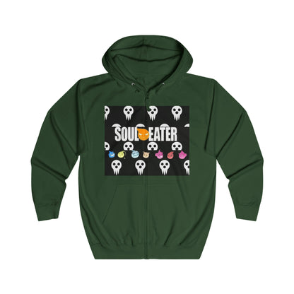 Soul Eater - Chillin with Souls Unisex Full Zip Hoodie