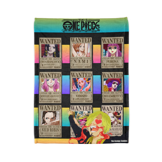 One Piece - Sanji In Love Polyester Blanket