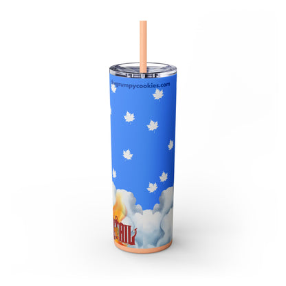 Happy As Can Be Skinny Tumbler with Straw, 20oz