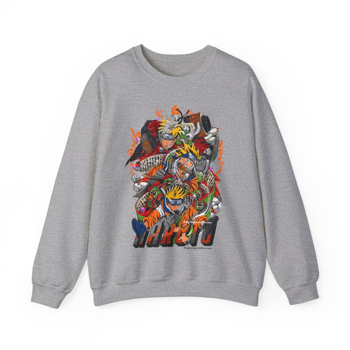 The many faces of Naruto Unisex Heavy Blend™ Crewneck Sweatshirt