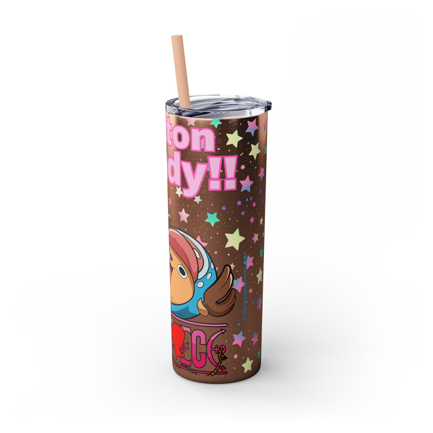 Chopper Skinny Tumbler with Straw, 20oz