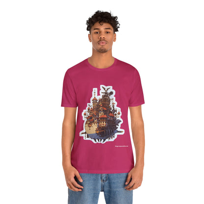 Howl's Moving Castle Jersey Short Sleeve Tee