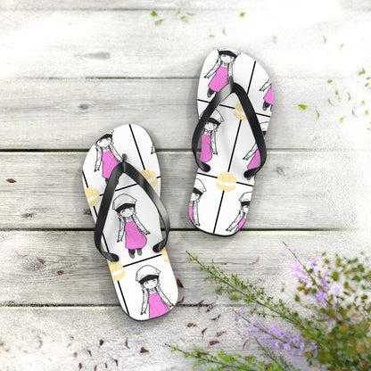 Mash loves Cream Puffs Unisex Flip Flops