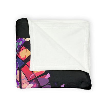 Demon Slayer - Stained Glass Shinobu Kocho Series Polyester Blanket