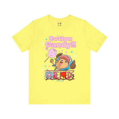 One Piece - Chopper Loves Cotton Candy Unisex Jersey Short Sleeve Tee