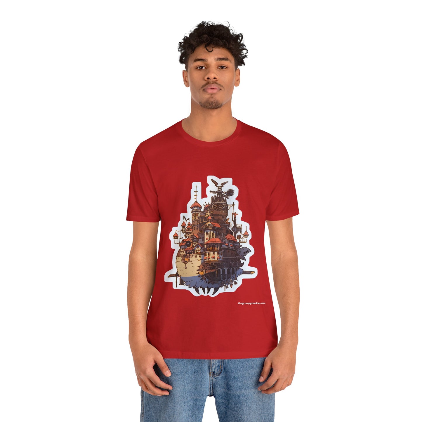 Howl's Moving Castle Jersey Short Sleeve Tee