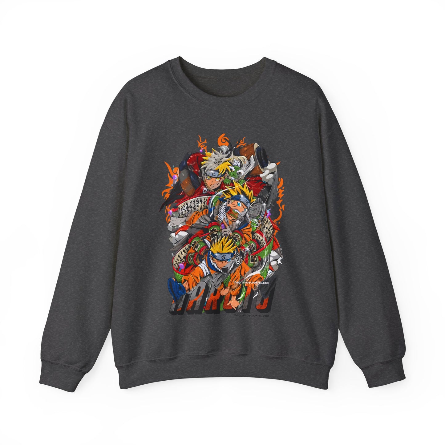 The many faces of Naruto Unisex Heavy Blend™ Crewneck Sweatshirt