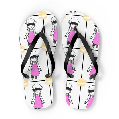 Mash loves Cream Puffs Unisex Flip Flops