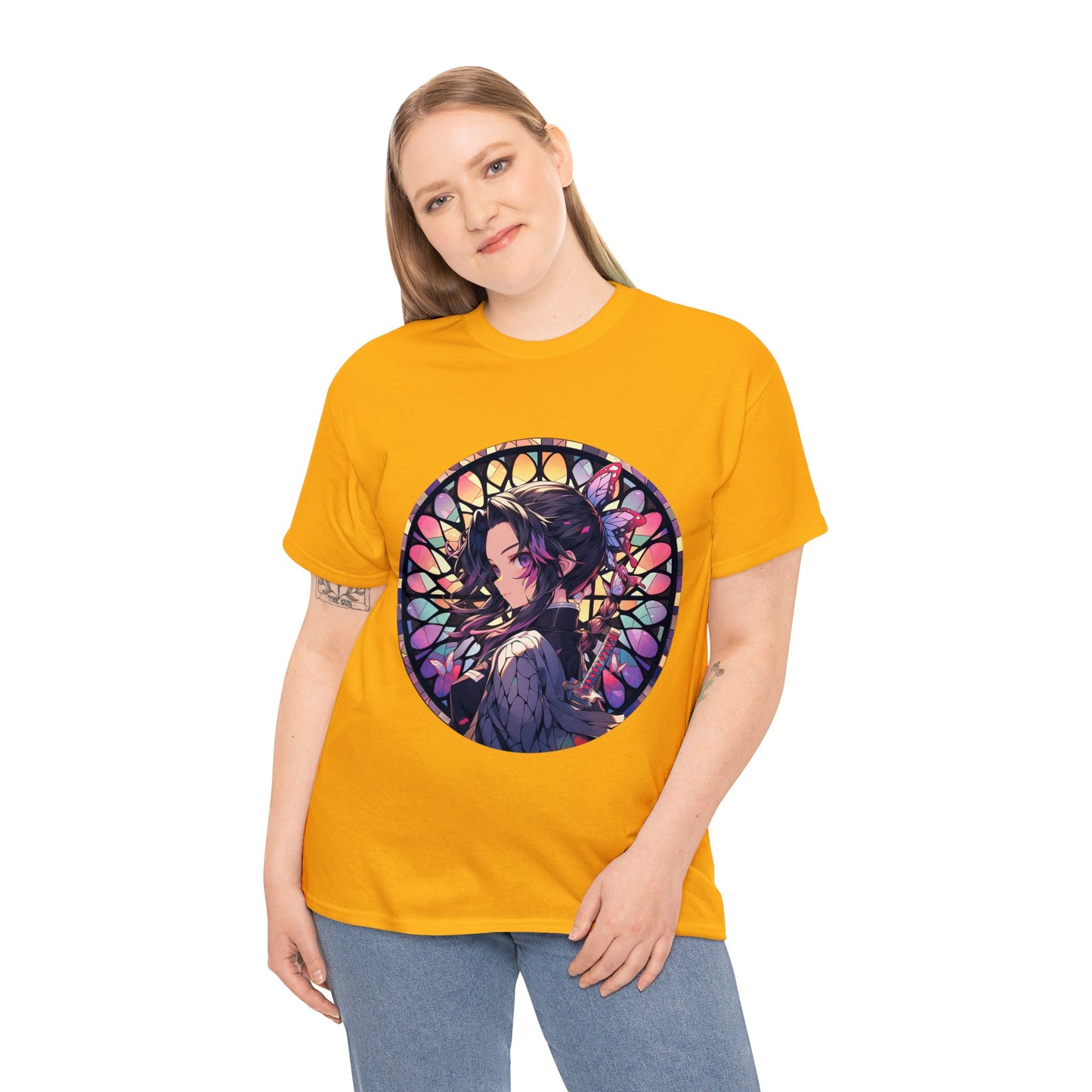 Stained Glass Shinobu Kocho Series Unisex Heavy Cotton Tee