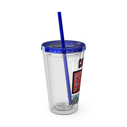 One Piece- Captain Luffy Sunsplash Tumbler with Straw, 16oz