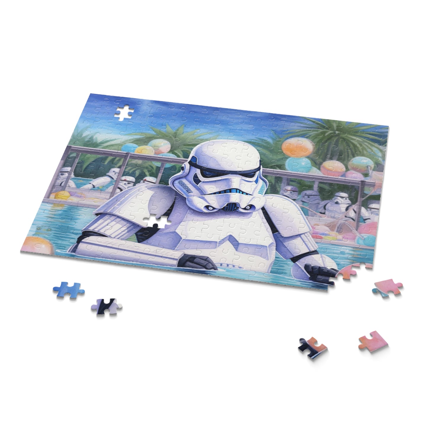 Storm Trooper at the Pool Party Puzzle (120, 252, 500-Piece)