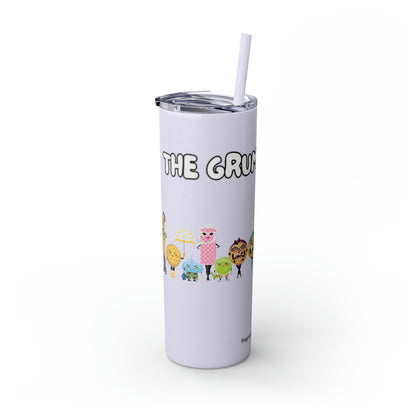 The Grumpy Cookies Crew Skinny Tumbler with Straw, 20oz