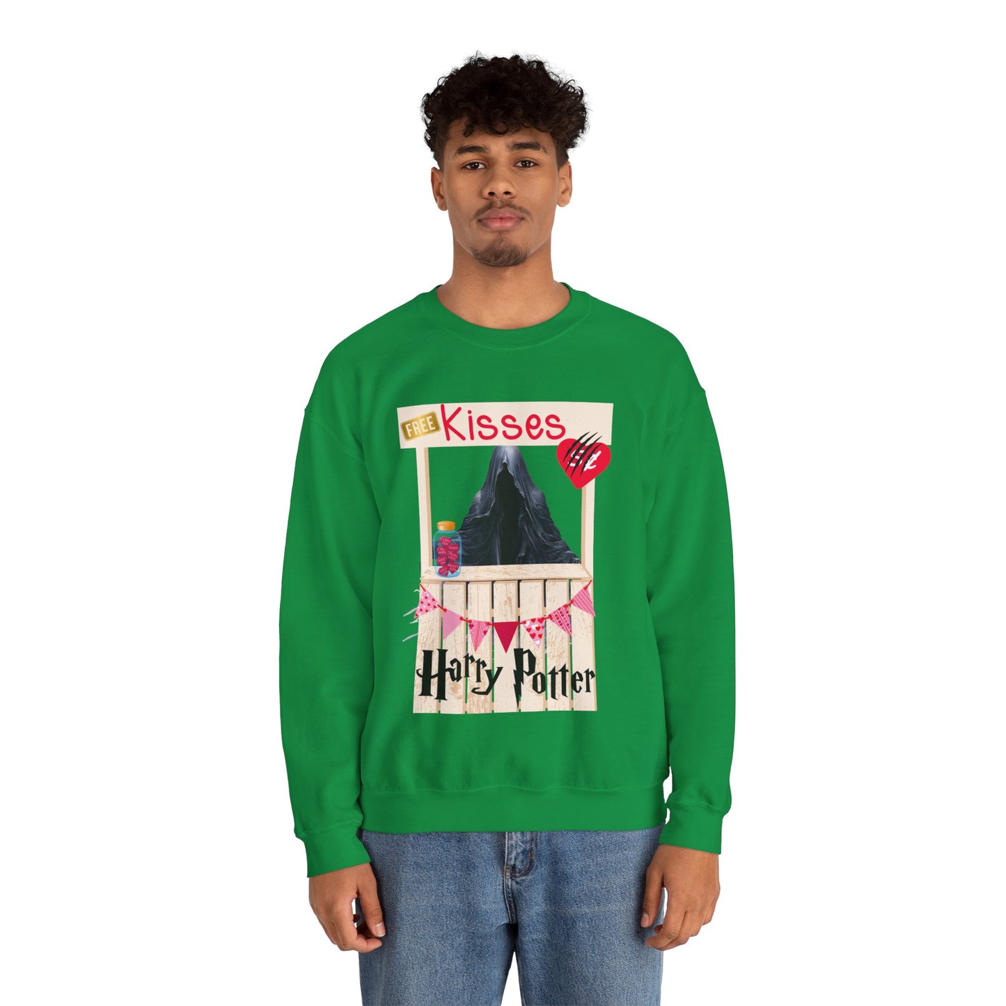 Free Kisses Unisex Heavy Blend™ Crewneck Sweatshirt