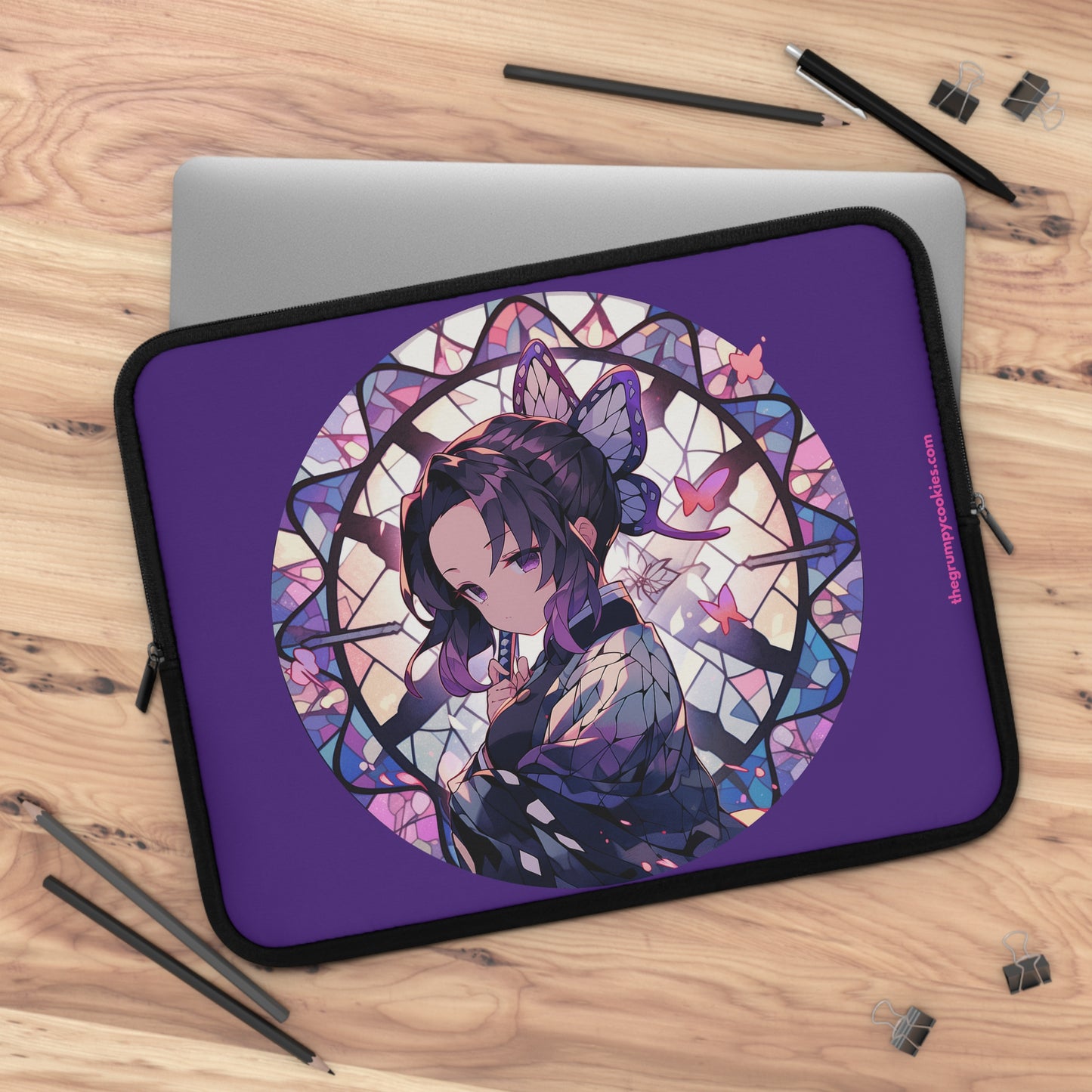 Stained Glass Shinobu Kocho Series Laptop Sleeve