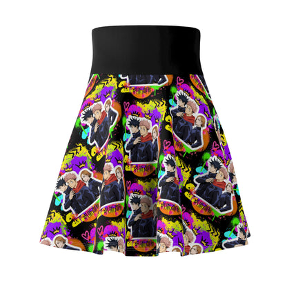 First Years Women's Skater Black Skirt (AOP)