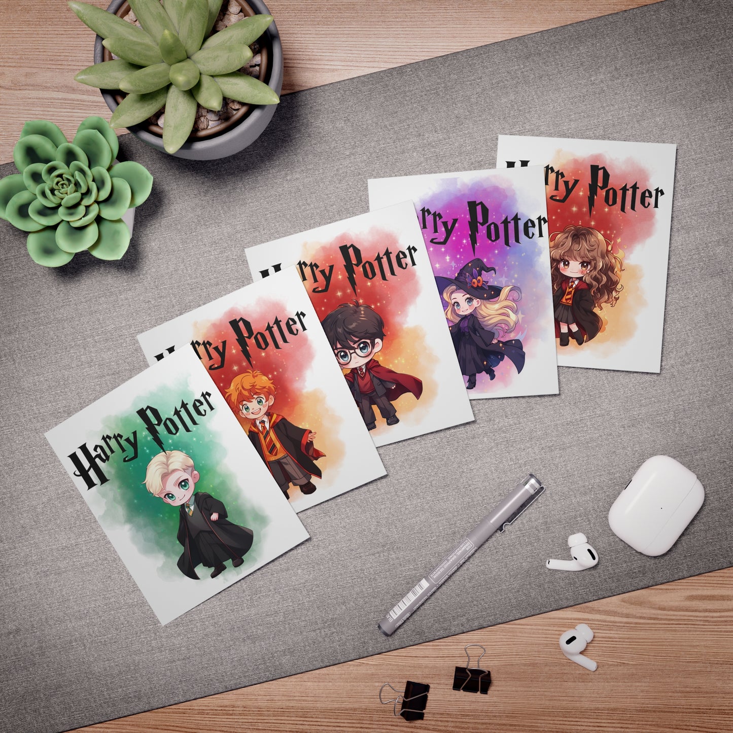 Harry Potter Multi-Design (Blank) Greeting Cards (5-Pack)