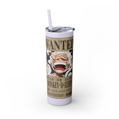 One Piece - Luffy Fifth Gear Skinny Tumbler with Straw, 20oz