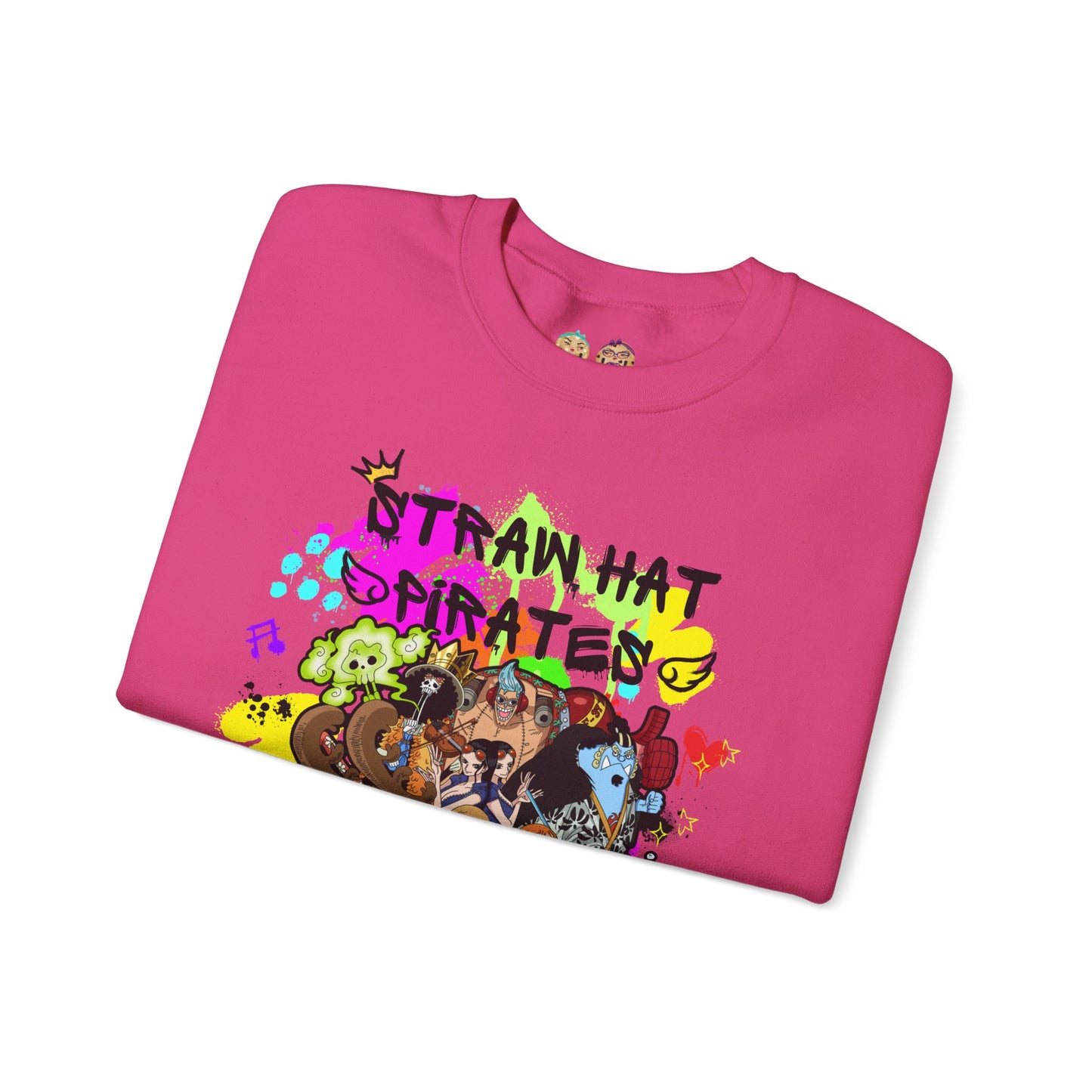 One Piece - Graffiti Straw Hat Crew Unisex Heavy Blend™ Crewneck Sweatshirt