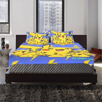 Pokemon - Pika Pika Pika 3-Piece Queen Bedding Set
