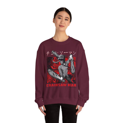 Denji Chainsaw Man  Unisex Heavy Blend™ Crewneck Sweatshirt