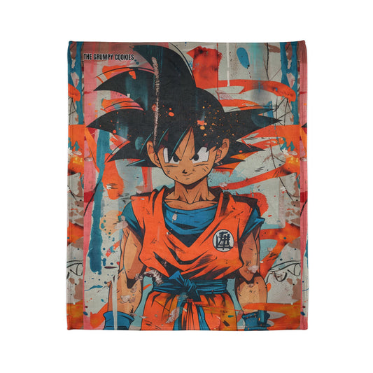 Dragon Ball- Orange Goku Polyester Blanket