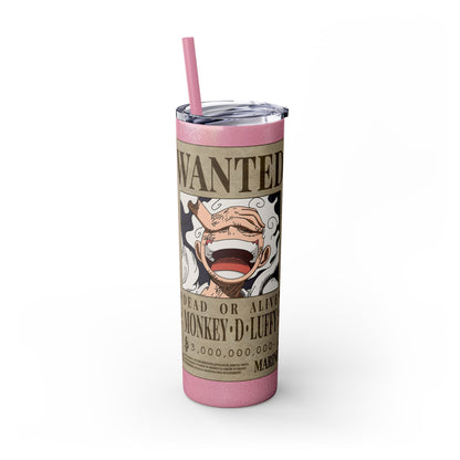 One Piece - Luffy Fifth Gear Skinny Tumbler with Straw, 20oz