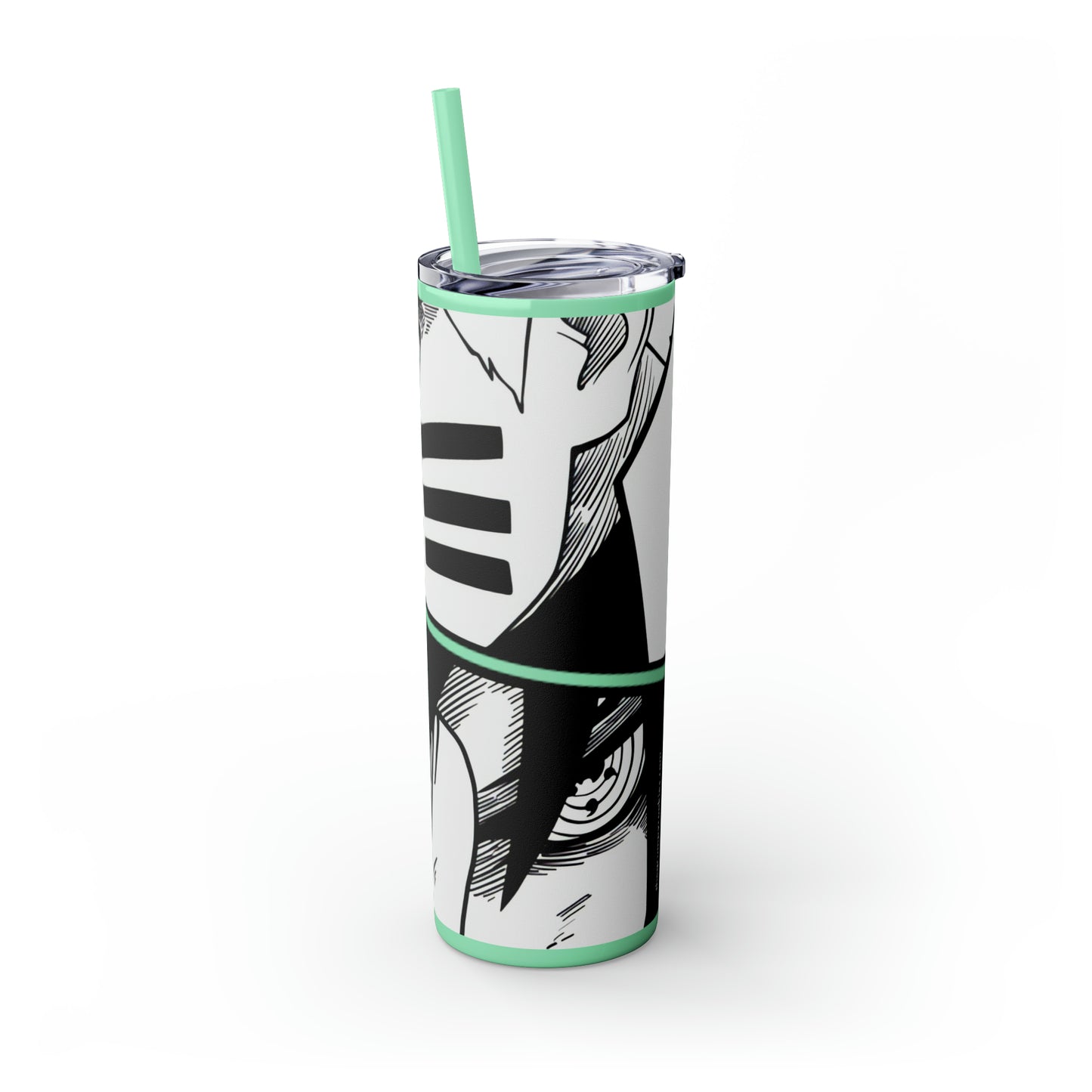 Naruto and Sasuke Skinny Tumbler with Straw, 20oz