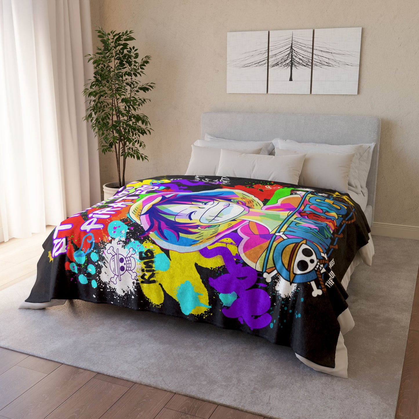 One Piece - Color Explosion Luffy Polyester Blanket