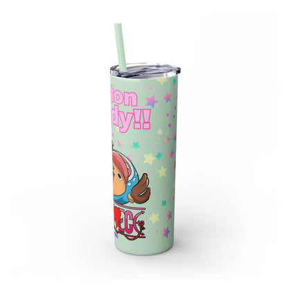One Piece - Chopper Loves Cotton Candy Skinny Tumbler with Straw, 20oz