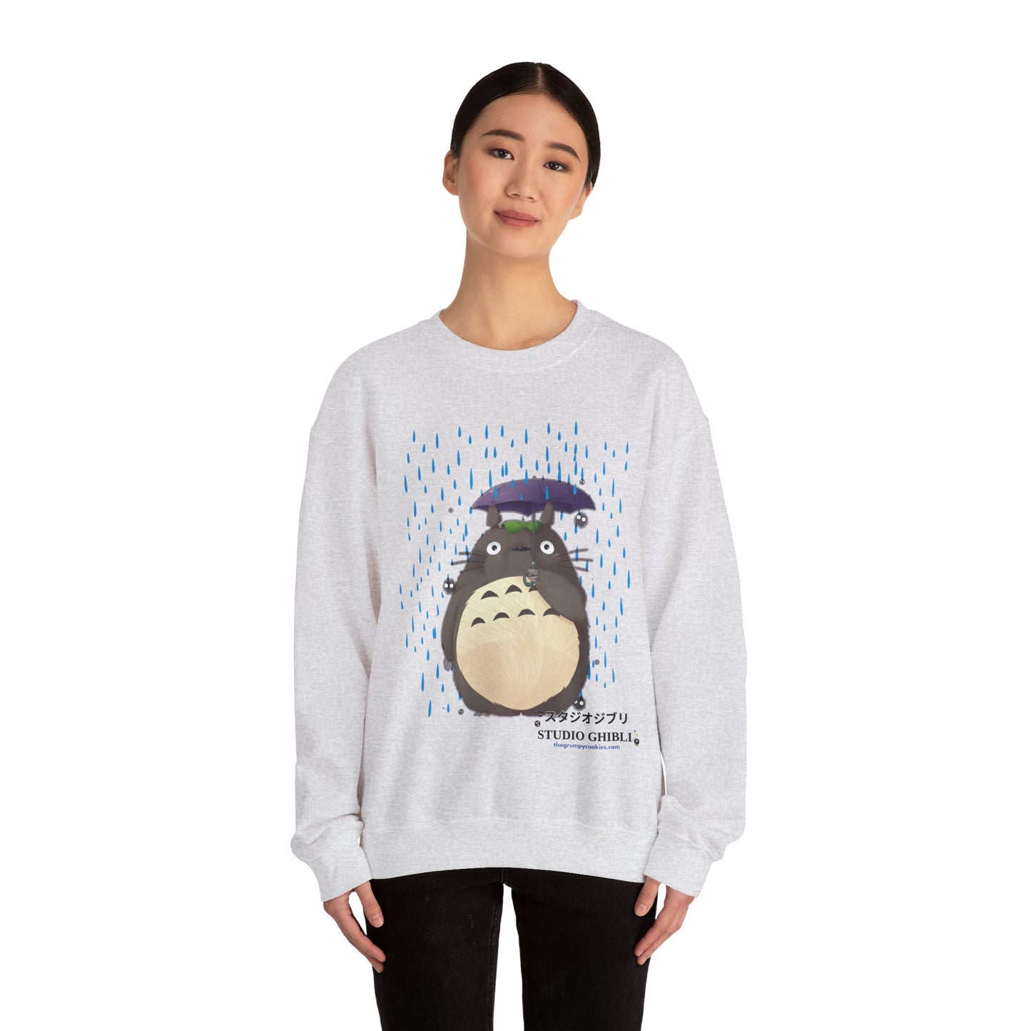 Totoro in the Rain Unisex Heavy Blend™ Crewneck Sweatshirt