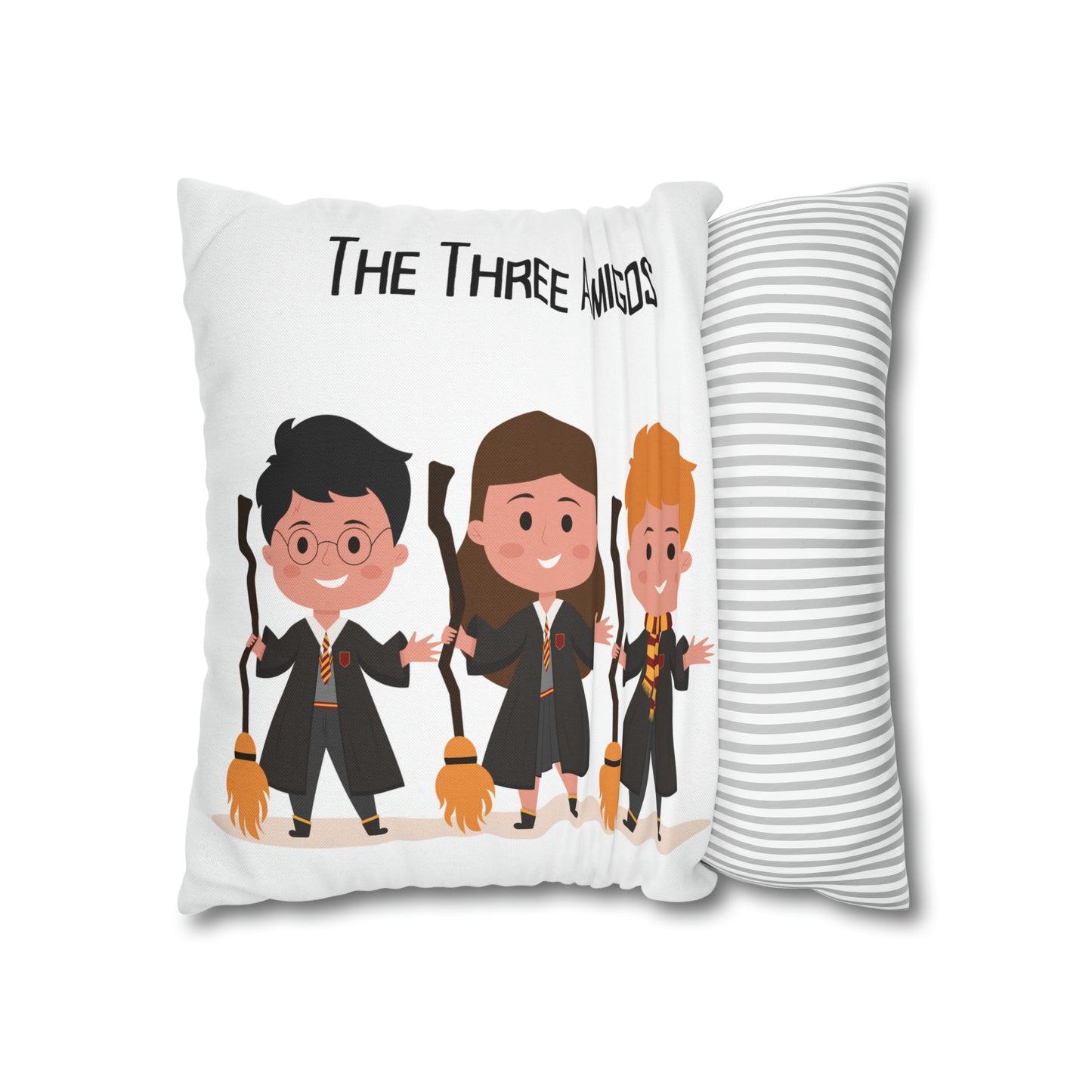 Three Amigos Spun Polyester Square Pillow Case