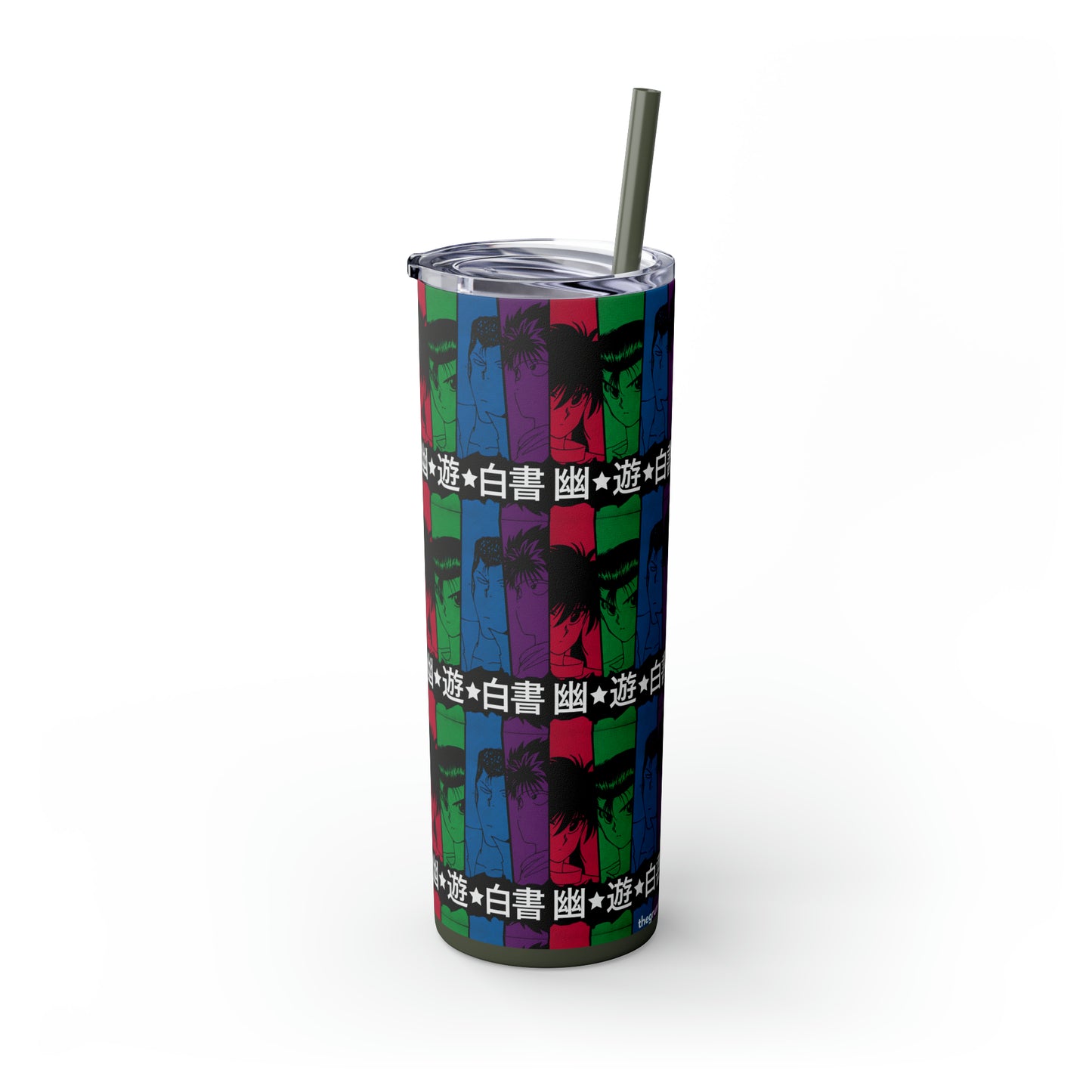 Yu Yu Hakusho Skinny Tumbler with Straw, 20oz