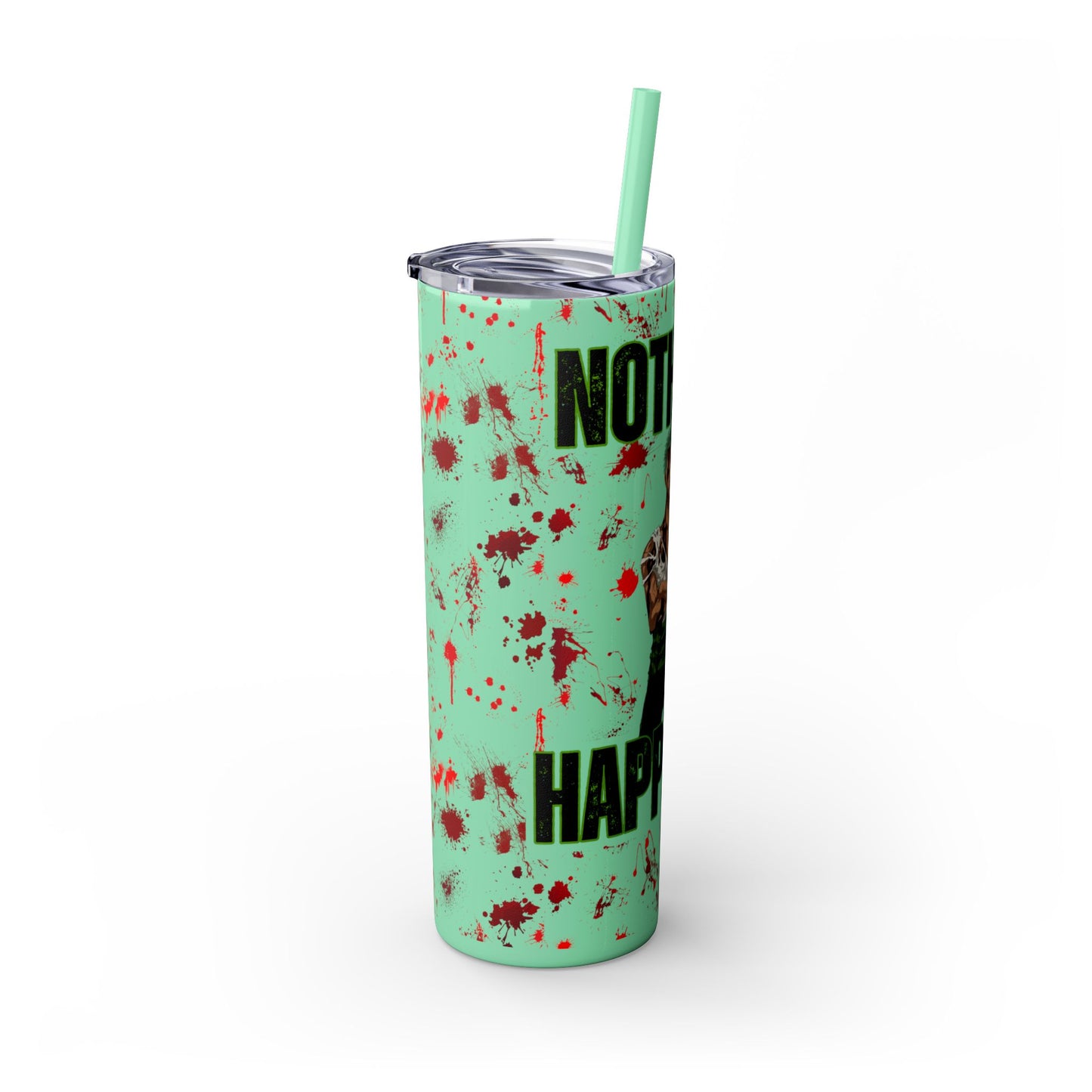 One Piece - Zoro Nothing Happened Skinny Tumbler with Straw, 20oz