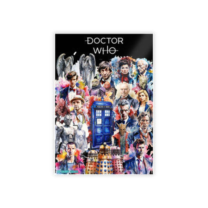 Dr Who - The Doctor and his Foes Glossy Art Print