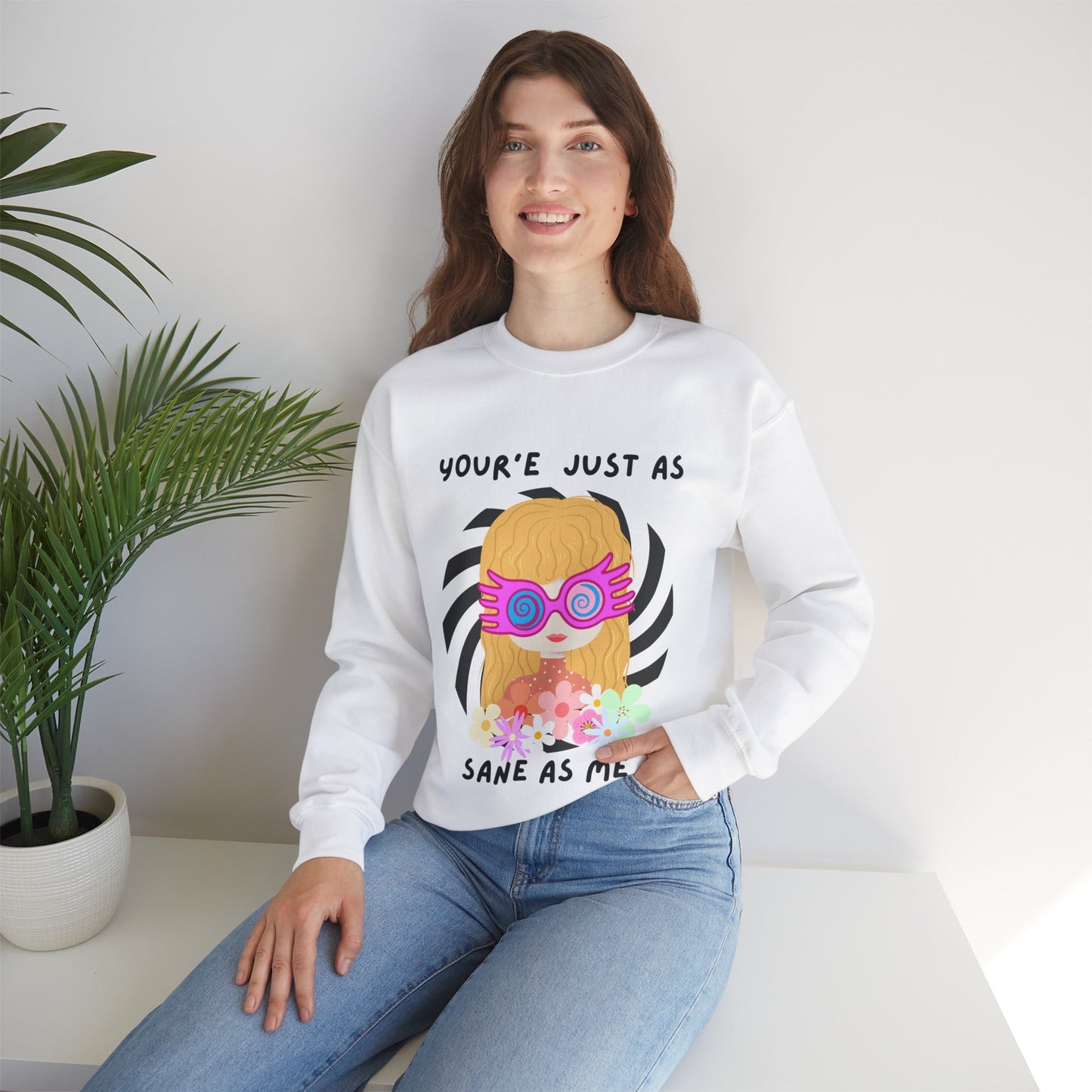 Just as Sane Unisex Heavy Blend™ Crewneck Sweatshirt