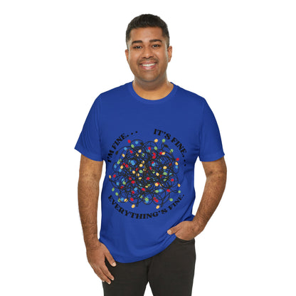 Tangled Lights Everything is Fine Short Sleeve Tee