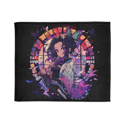 Demon Slayer - Stained Glass Shinobu Kocho Series Polyester Blanket