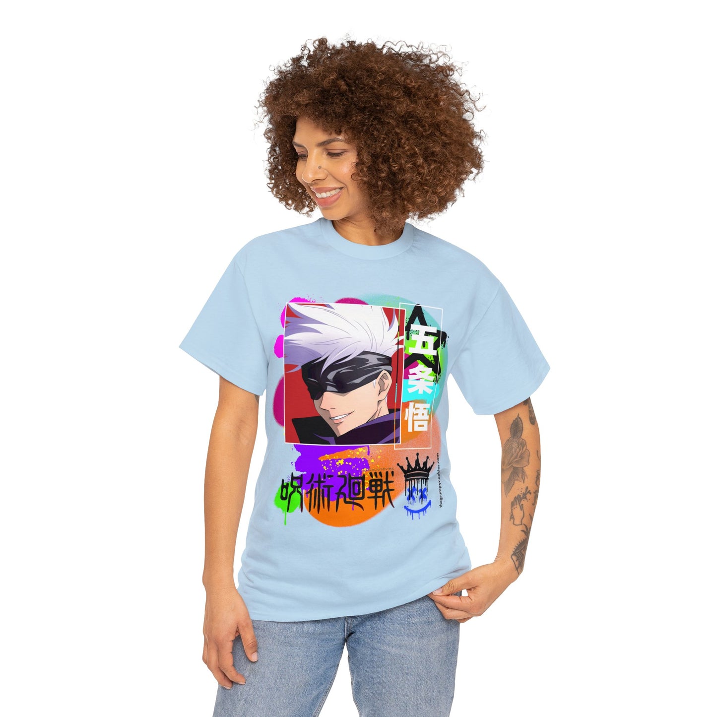 Gojo's Side Smile Unisex Heavy Cotton Tee