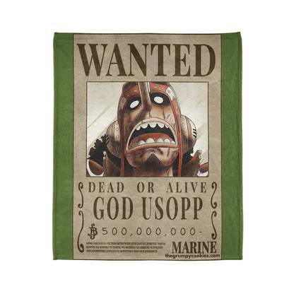 Usopp Wanted Poster Polyester Blanket