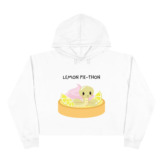 Lemon Pie-thon Crop Hoodie