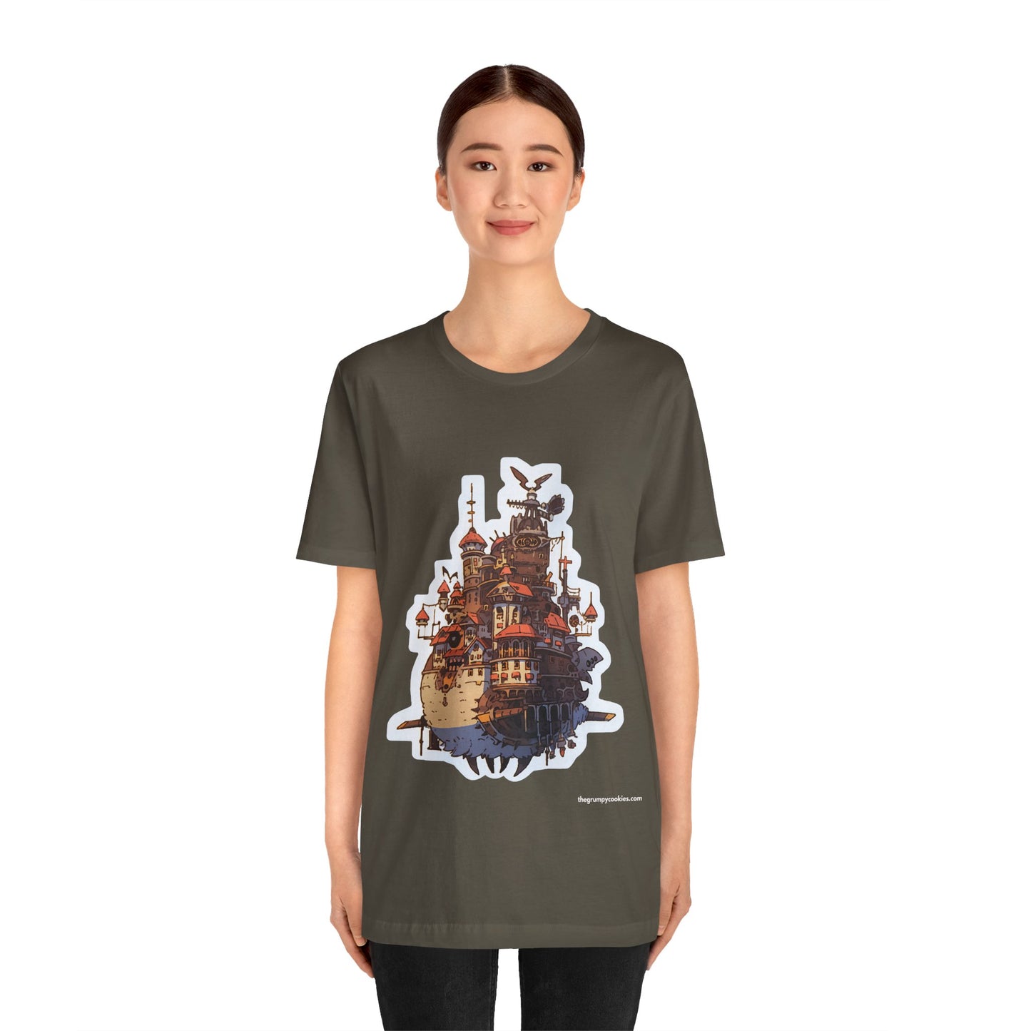 Howl's Moving Castle Jersey Short Sleeve Tee