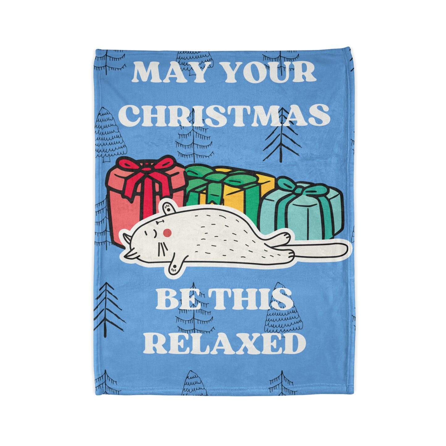 Relaxed Christmas Polyester Blanket