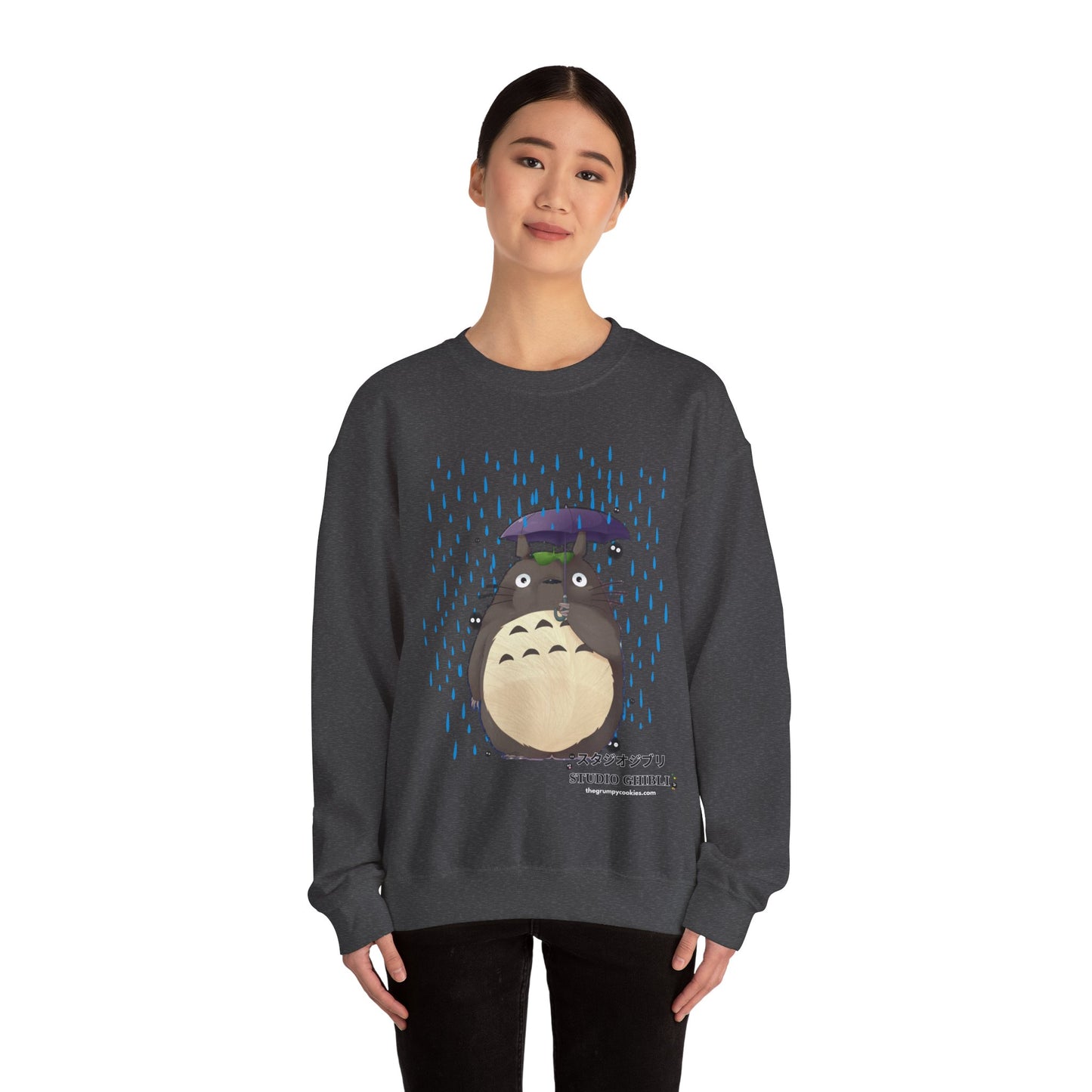 Totoro in the Rain Unisex Heavy Blend™ Crewneck Sweatshirt