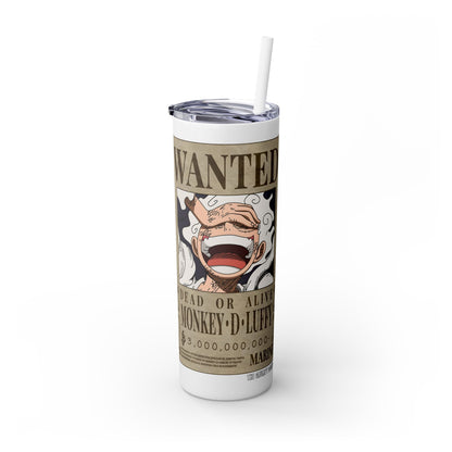 One Piece - Luffy Fifth Gear Skinny Tumbler with Straw, 20oz