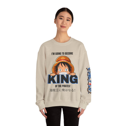 Pirate King Luffy Unisex Heavy Blend™ Crewneck Sweatshirt