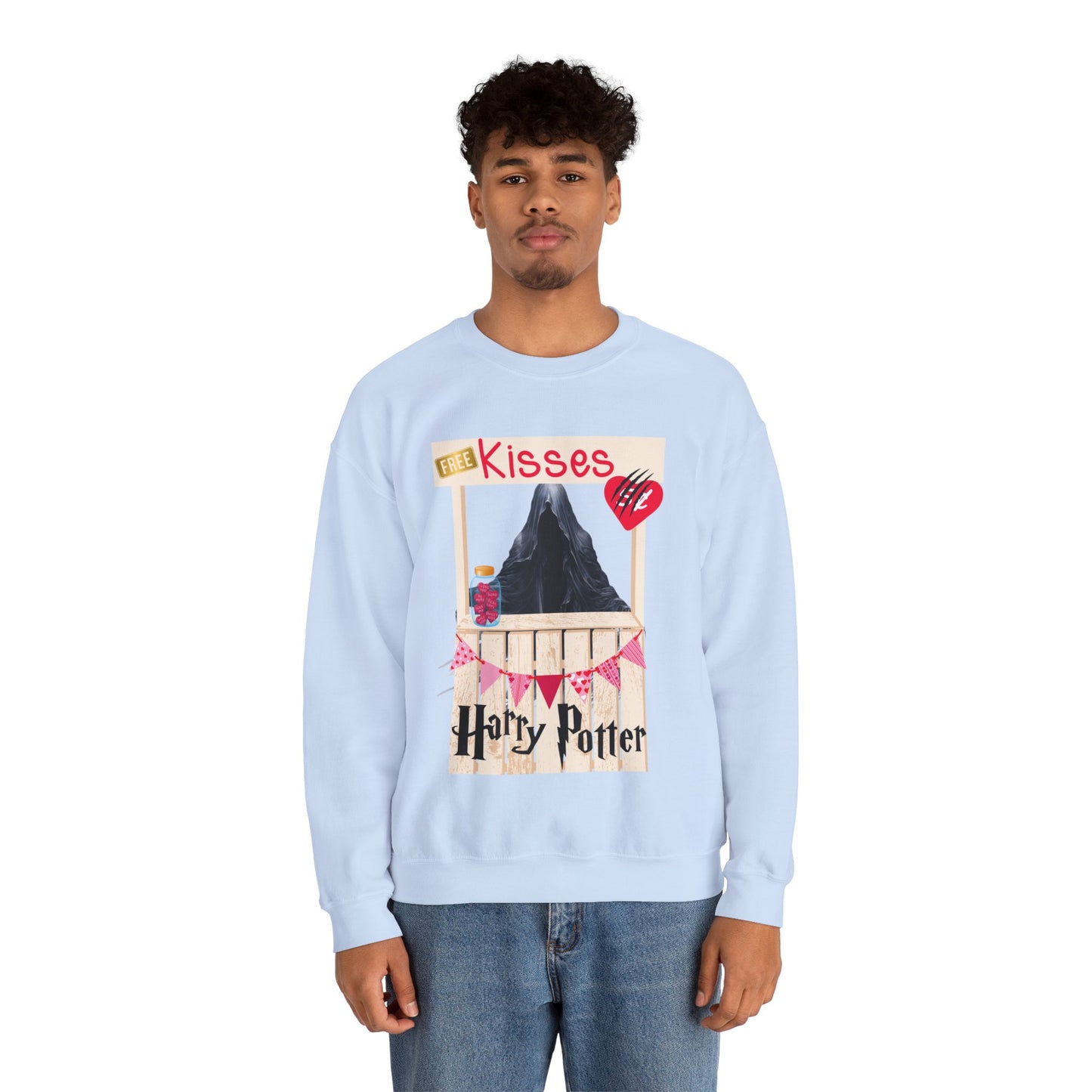 Free Kisses Unisex Heavy Blend™ Crewneck Sweatshirt