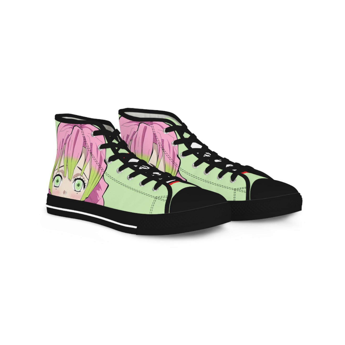 Adorable Mitsuri Men's Light Green High Top Sneakers