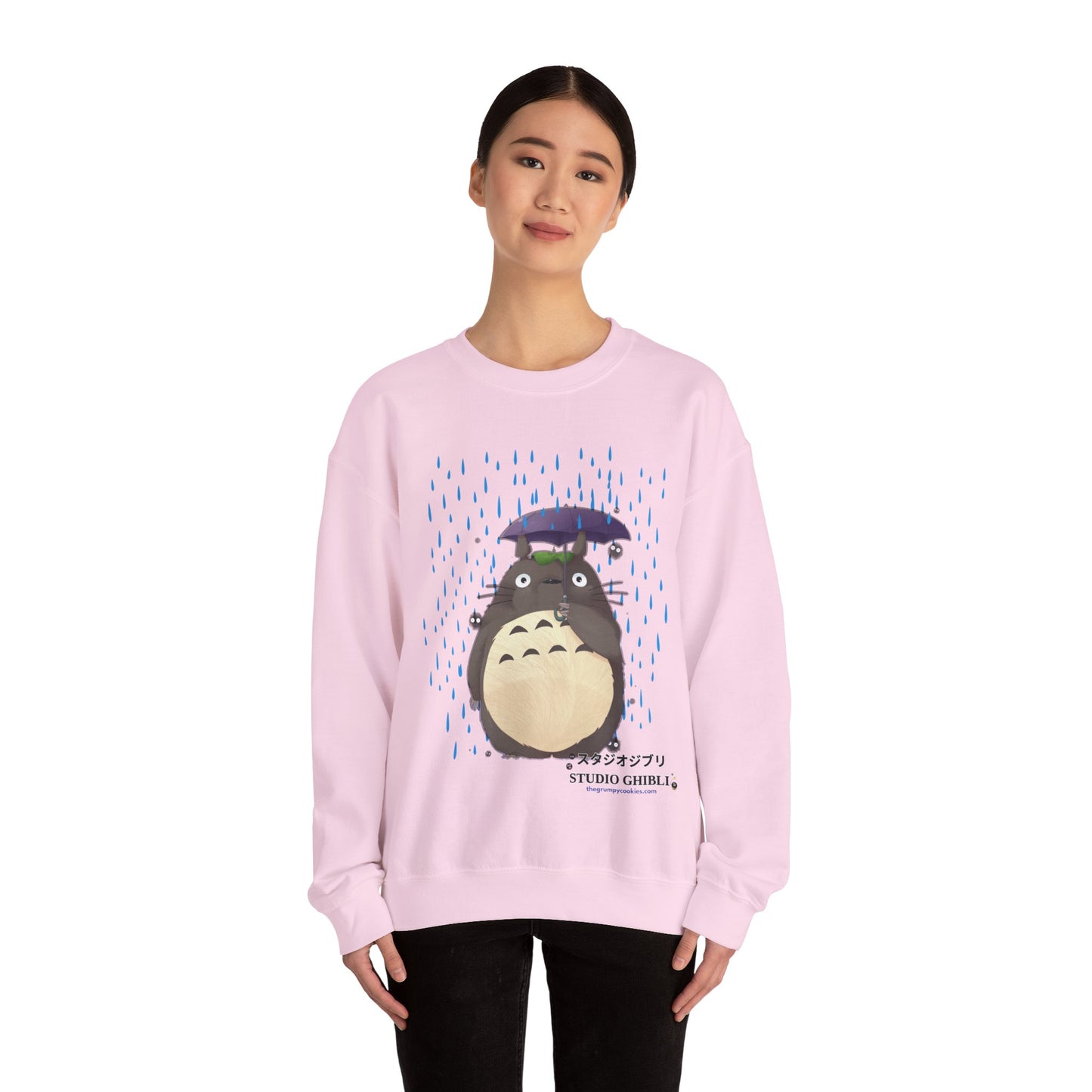 Totoro in the Rain Unisex Heavy Blend™ Crewneck Sweatshirt