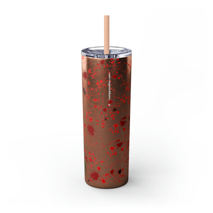 Zoro Nothing Happened Skinny Tumbler with Straw, 20oz