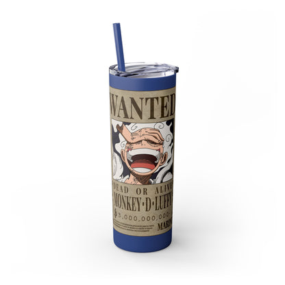 One Piece - Luffy Fifth Gear Skinny Tumbler with Straw, 20oz